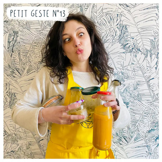 réutiliser mes pots en verre bouteille petit geste écologique