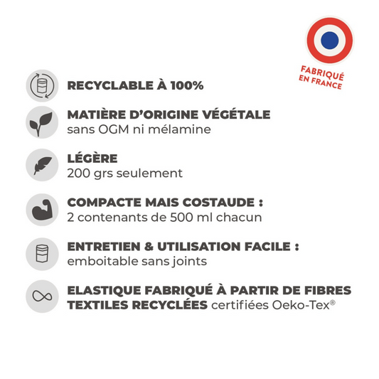 Lunchbox végétale - Rouge Corail