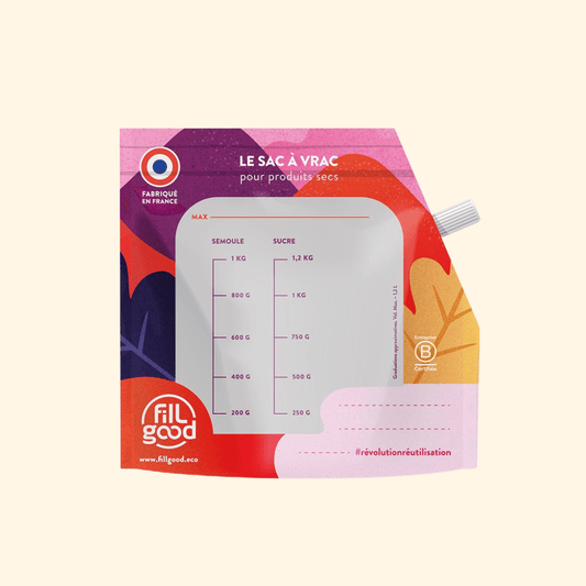 Sacs à vrac doseurs réutilisables x3