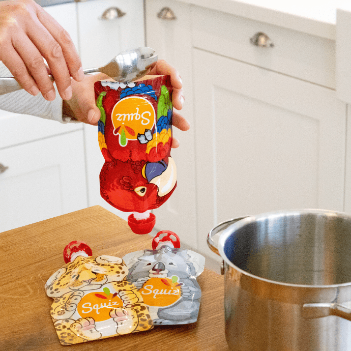 Gourdes compote réutilisables x12 - Nature