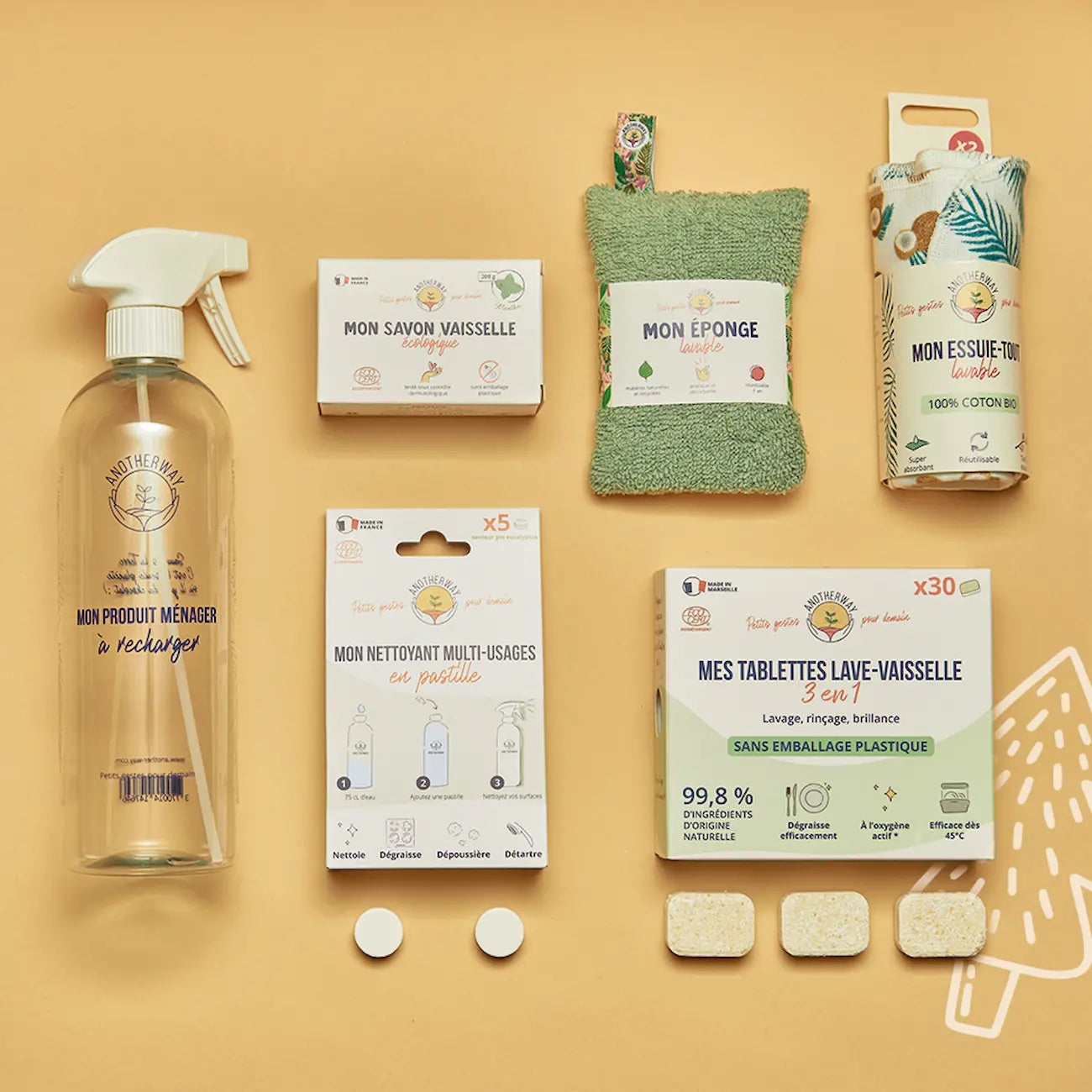 coffret maison entretien ménager vaisselle ménage naturel efficace
