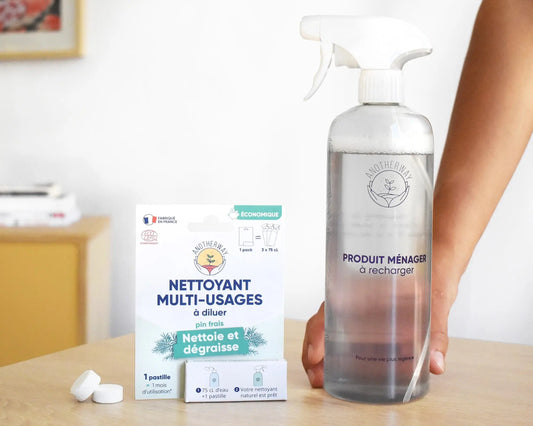 produit ménager multi usages entretien naturel à diluer recharger cuisine ménage pastille