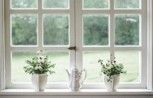 vitres nettoyer laver produit fleurs vase fenêtres