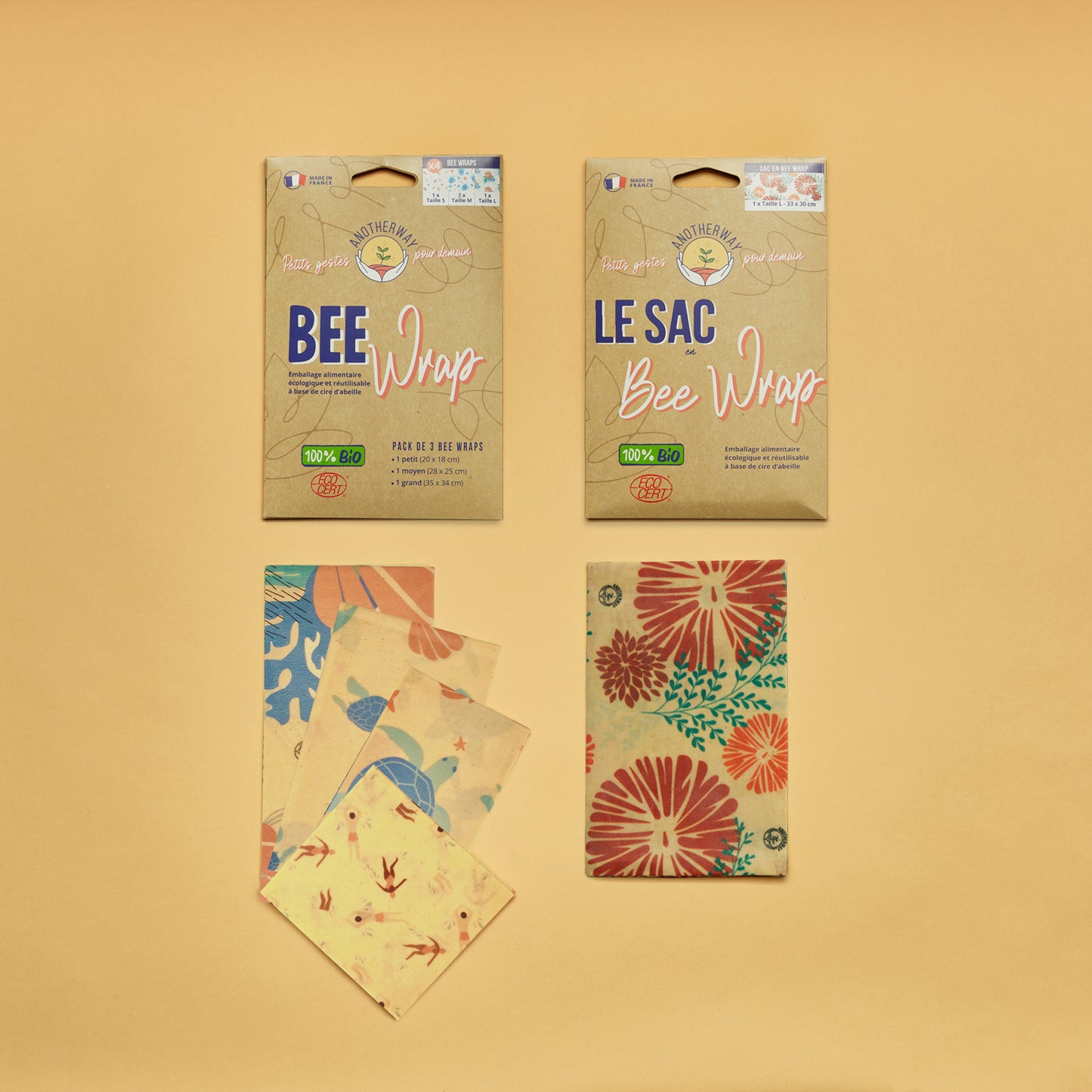 Coffret Bee Wraps bio essentiel
