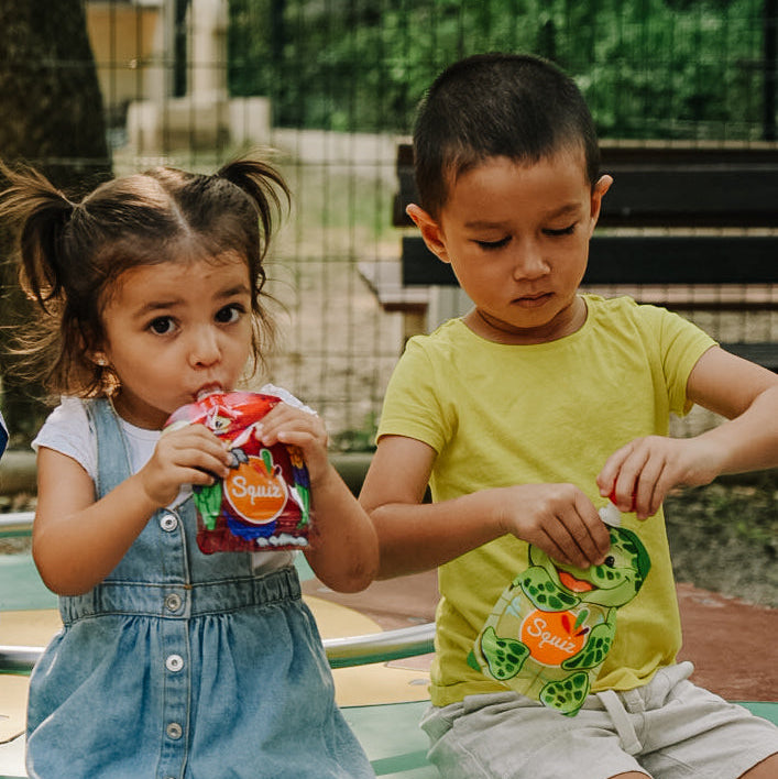 Gourdes compote réutilisables x4 - Amazonie