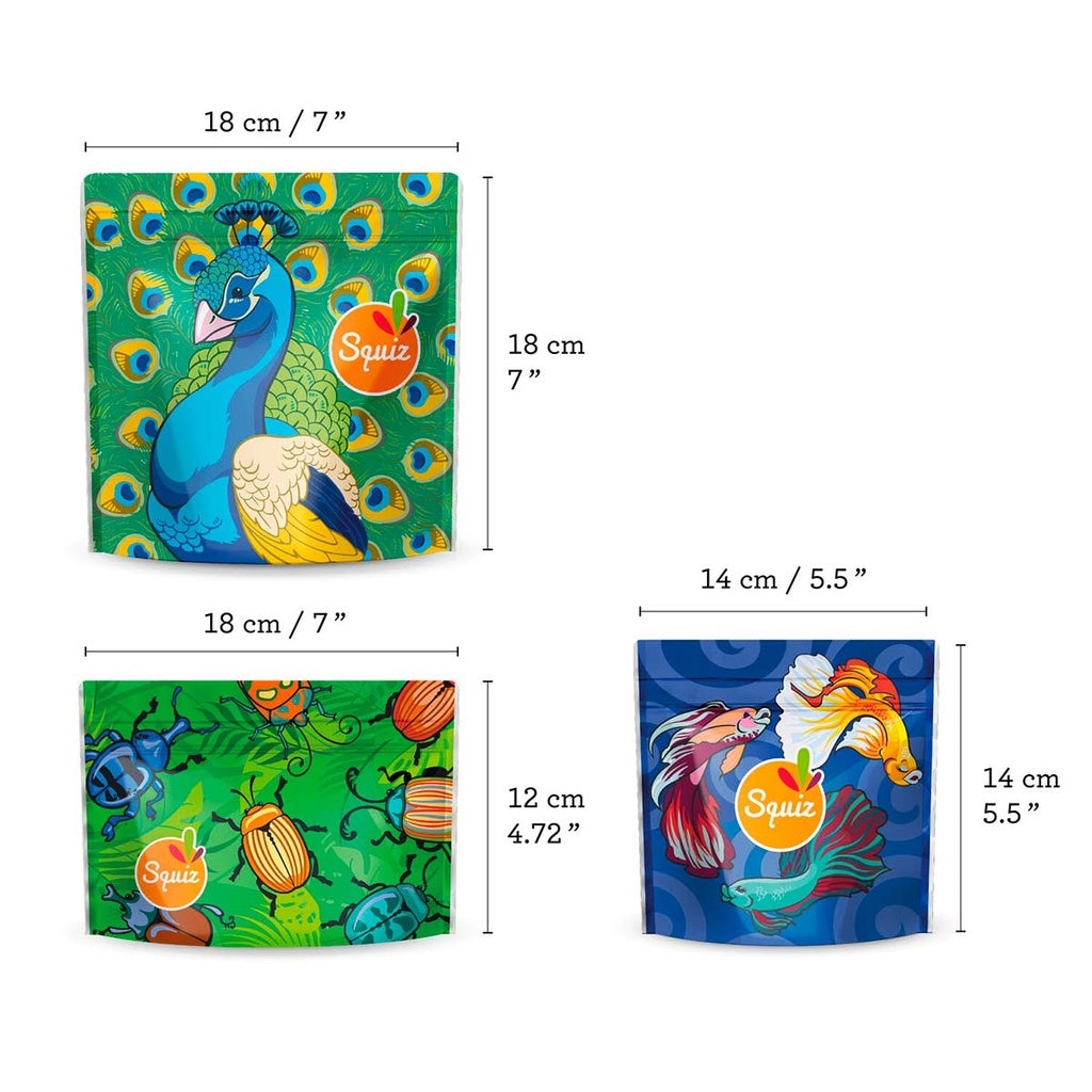 Sacs à goûter réutilisables x3 - Les Flamboyants