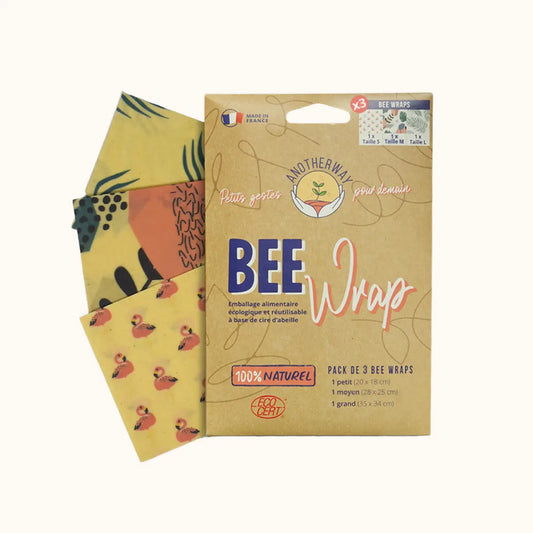 bee wrap emballage alimentaire réutilisable cire d'abeille film