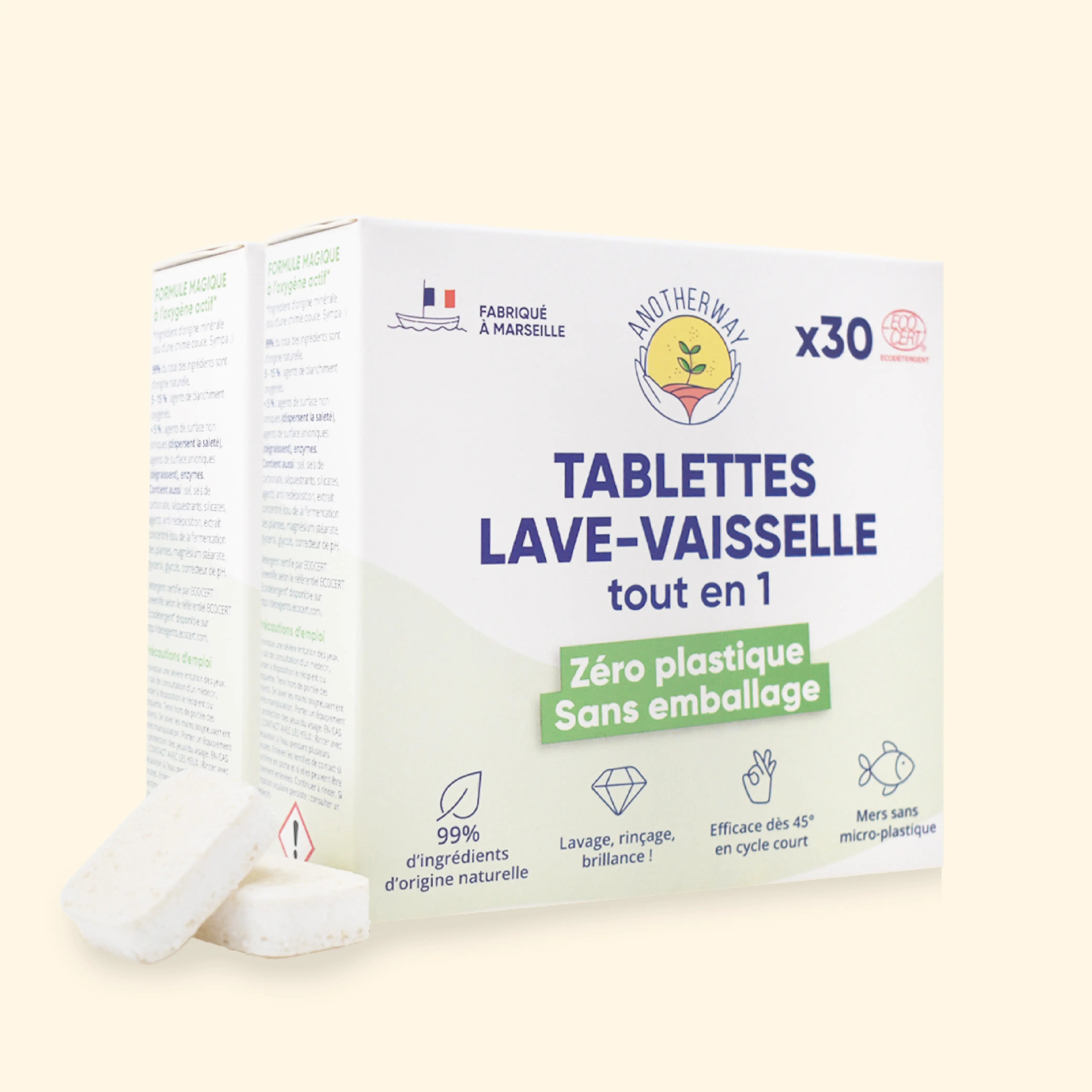 Tablettes lave-vaisselle 3-en-1 x60