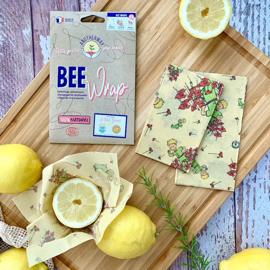 bee wrap France petit prince emballage alimentaire citron francais