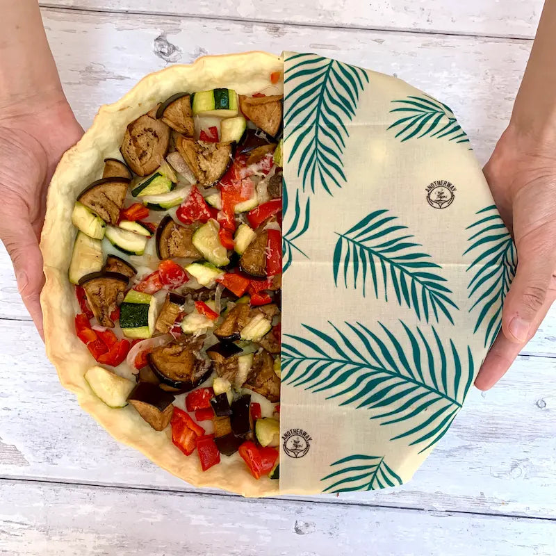 bee wrap emballage alimentaire réutilisable cire d'abeille film tarte légumes